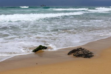 Akdeniz'de İsrail devletinin kuzey kıyısında 