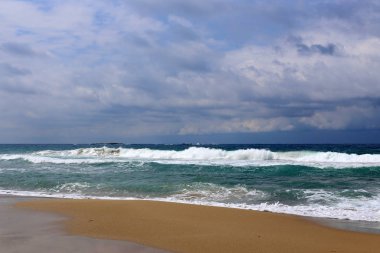 Akdeniz'de İsrail devletinin kuzey kıyısında 