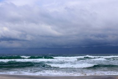 Akdeniz'de İsrail devletinin kuzey kıyısında 