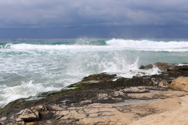 Akdeniz'de İsrail devletinin kuzey kıyısında 