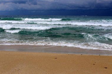 Akdeniz'de İsrail devletinin kuzey kıyısında 