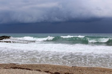 Akdeniz'de İsrail devletinin kuzey kıyısında 