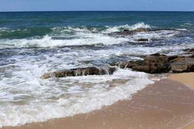 Akdeniz'de İsrail devletinin kuzey kıyısında 