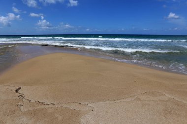 Akdeniz'de İsrail devletinin kuzey kıyısında 