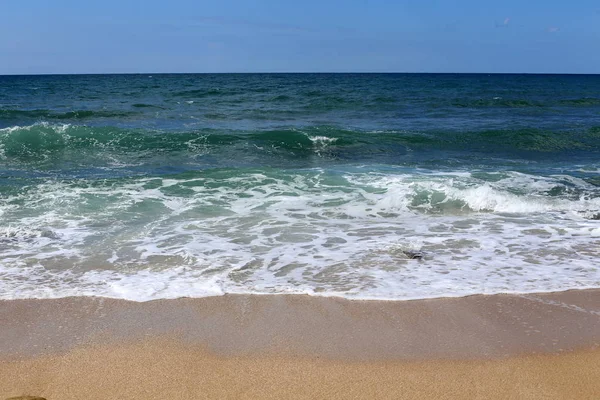 Côte Mer Méditerranée Nord État Israël — Photo