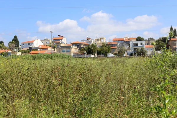 landscape in a small town on the shores of the Mediterranean in Israel