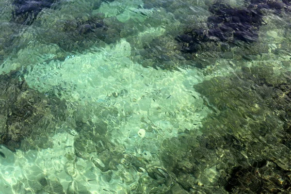 Kleur Van Het Water Reflecties Offshore Ondiep Water — Stockfoto