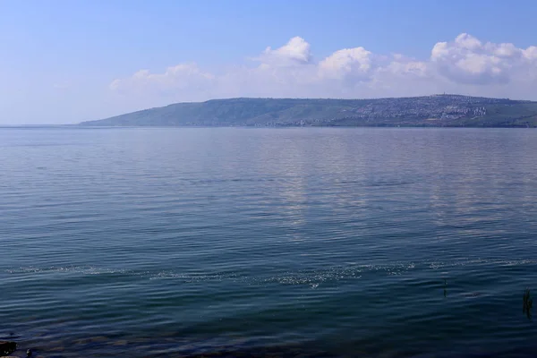 Киннерет Пресноводное Озеро Северо Востоке Израиля — стоковое фото