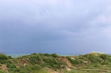Akdeniz'de İsrail devletinin kuzey kıyısında 