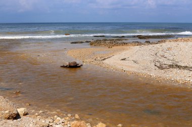 Akdeniz'de İsrail devletinin kuzey kıyısında 