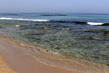 Akdeniz'de İsrail devletinin kuzey kıyısında 