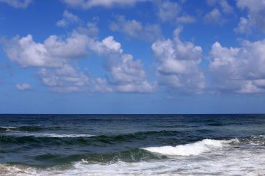 Akdeniz'de İsrail devletinin kuzey kıyısında 