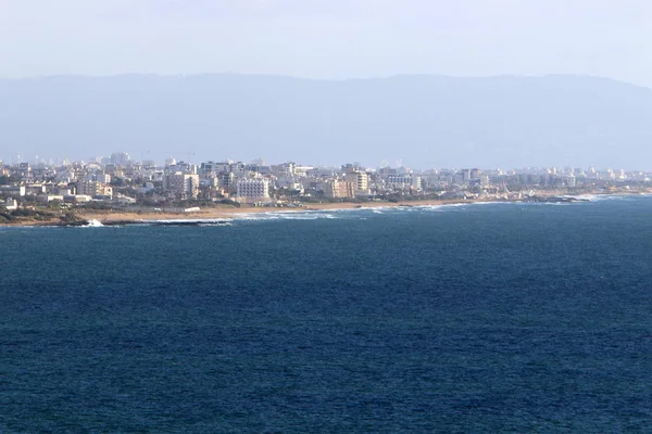 Coast Mediterranean Sea North State Israel — Stock Photo, Image