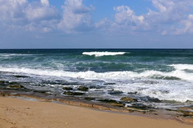 Akdeniz'de İsrail devletinin kuzey kıyısında  