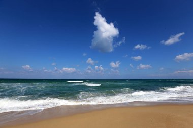 Akdeniz'de İsrail devletinin kuzey kıyısında  