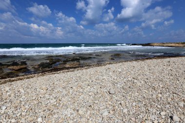 Akdeniz'de İsrail devletinin kuzey kıyısında  