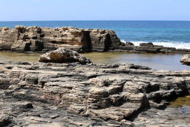 Akdeniz'de İsrail devletinin kuzey kıyısında  