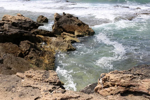 Côte Mer Méditerranée Nord État Israël — Photo