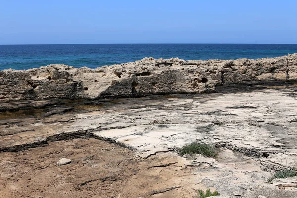 Kusten Medelhavet Norra Delen Staten Israel — Stockfoto