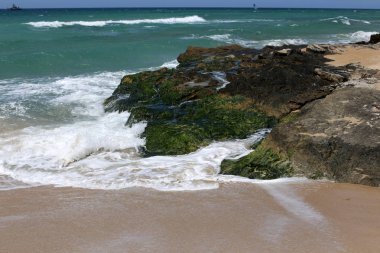 Akdeniz'de İsrail devletinin kuzey kıyısında  