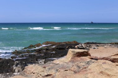 Akdeniz'de İsrail devletinin kuzey kıyısında  