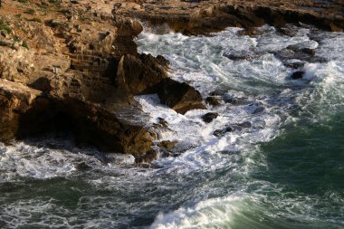 Akdeniz'de İsrail devletinin kuzey kıyısında  