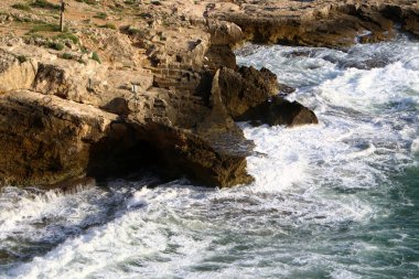 Akdeniz'de İsrail devletinin kuzey kıyısında  