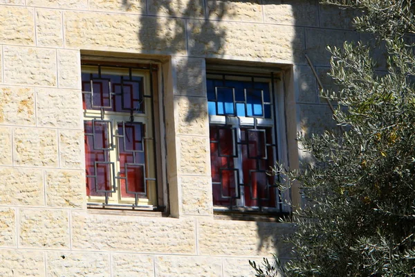 Ein Kleines Fenster Einer Großstadt Norden Israels — Stockfoto