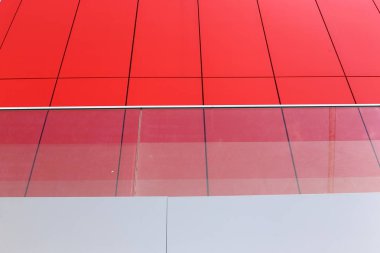 İnşaat ve mimari büyük bir şehir sokaklarında geometrik şekiller 