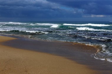 Akdeniz'de İsrail devletinin kuzey kıyısında 