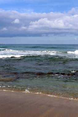Akdeniz'de İsrail devletinin kuzey kıyısında 