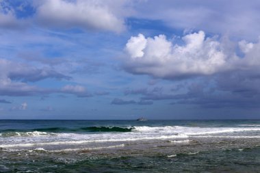 Akdeniz'de İsrail devletinin kuzey kıyısında 