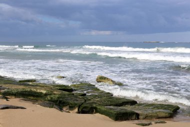 Akdeniz'de İsrail devletinin kuzey kıyısında 