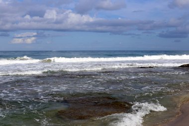 Akdeniz'de İsrail devletinin kuzey kıyısında 