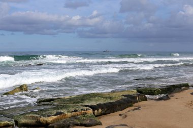 Akdeniz'de İsrail devletinin kuzey kıyısında 