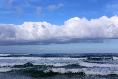 Akdeniz'de İsrail devletinin kuzey kıyısında 