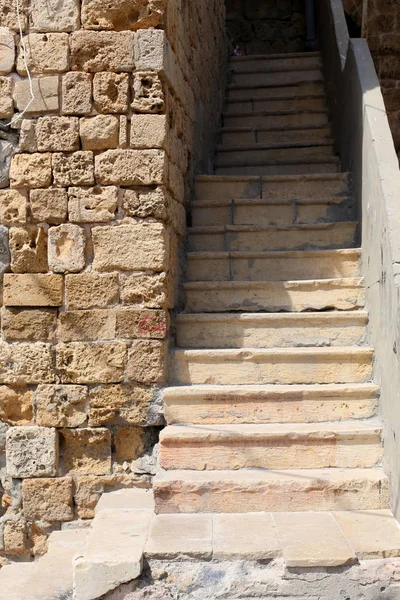 the ladder to climb up and down consists of a series of steps