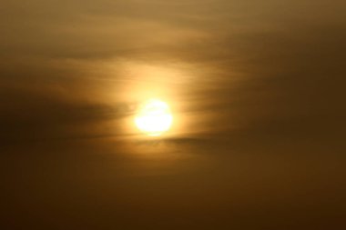 Sunset bulvarında Akdeniz'de Kuzey İsrail devleti 