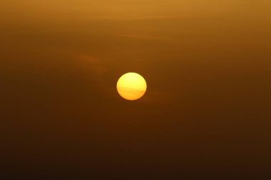 Sunset bulvarında Akdeniz'de Kuzey İsrail devleti 