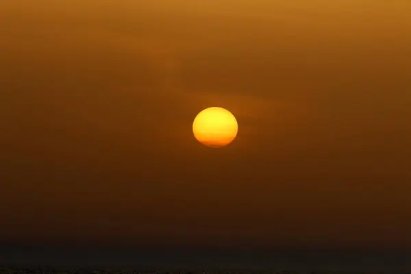 Sunset Mediterranean Sea North State Israel — Stock Photo, Image