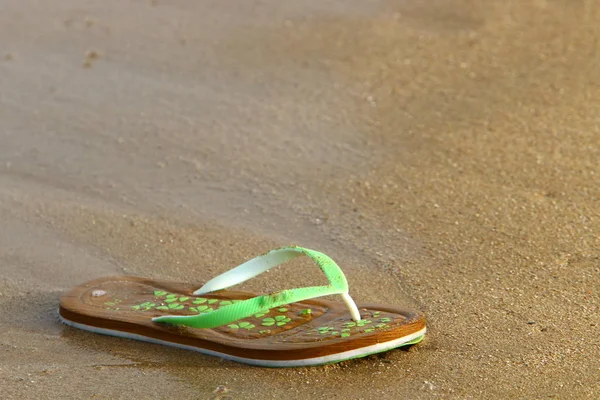 Voetafdrukken Het Zand Aan Oever Van Middellandse Zee Noord Israël — Stockfoto