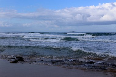 Akdeniz'de İsrail devletinin kuzey kıyısında 