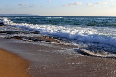 Akdeniz'de İsrail devletinin kuzey kıyısında 