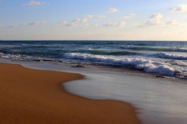 Akdeniz'de İsrail devletinin kuzey kıyısında 