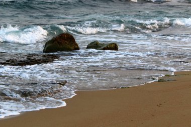 Akdeniz'de İsrail devletinin kuzey kıyısında 