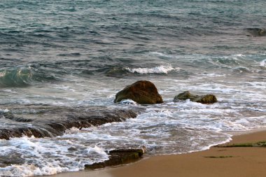 Akdeniz'de İsrail devletinin kuzey kıyısında 