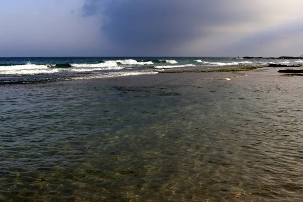Coast Mediterranean Sea North State Israel — Stock Photo, Image