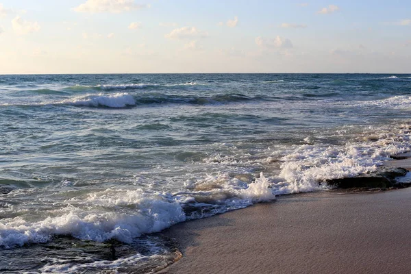 Coast Mediterranean Sea North State Israel — Stock Photo, Image