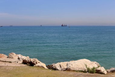 Akdeniz'de İsrail devletinin kuzey kıyısında 