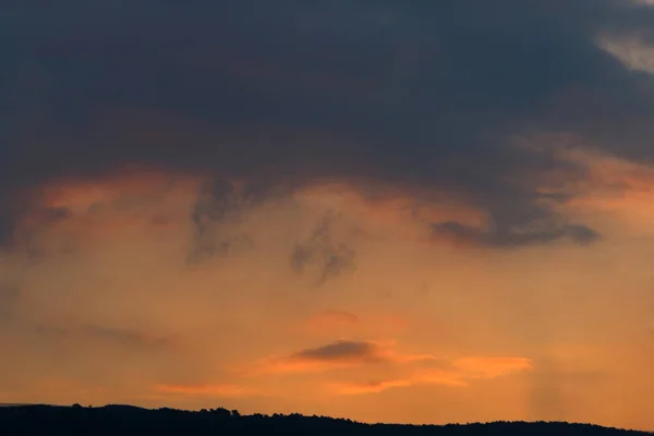 Madrugada Amanecer Cielo Nublado Del Norte Del Estado Israel — Foto de Stock